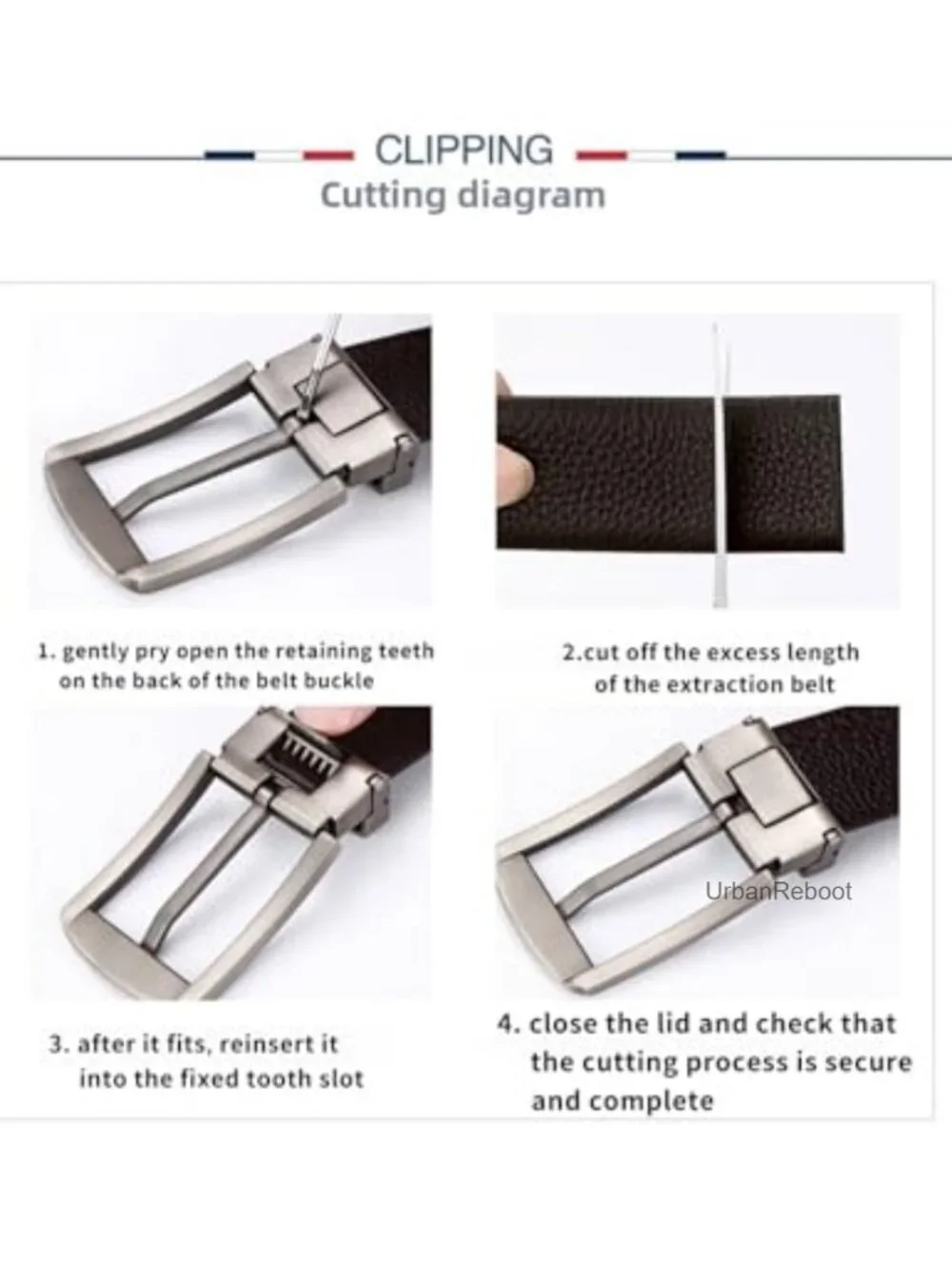 Men's Genuine Leather Dress Belt 1.38